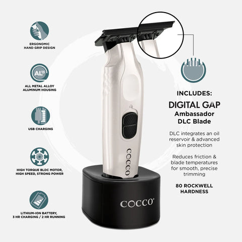 Cocco Hyper Veloce Pro Trimmer - Pearl White