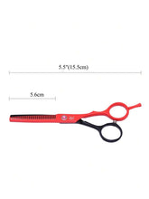 Load image into Gallery viewer, Mei Sha 5.5” Texturizing Shears - Red / Black
