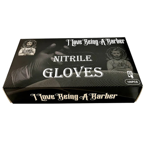 I Love Being A Barber Professional Nitrile Gloves - 100 Pack