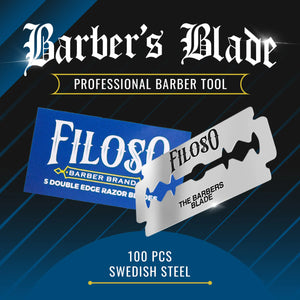 Filoso Barber Brand Double Edge Razor Blades - 100ct