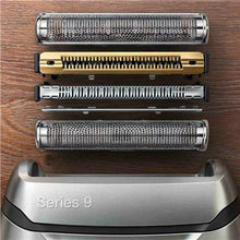 Load image into Gallery viewer, Braun Series 9 Chrome Electric Razor with Clean and Charge station and Travel Case #9376cc
