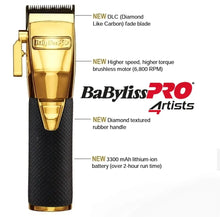 Load image into Gallery viewer, BaBylissPRO® GOLDFX Boost+ Metal Lithium Clipper
