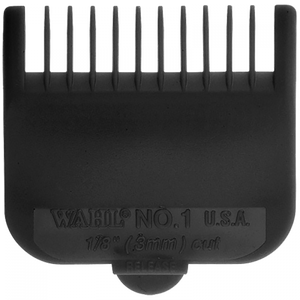 Wahl #1 Nylon Cutting Guide Comb - Black (1/8") #03114-001