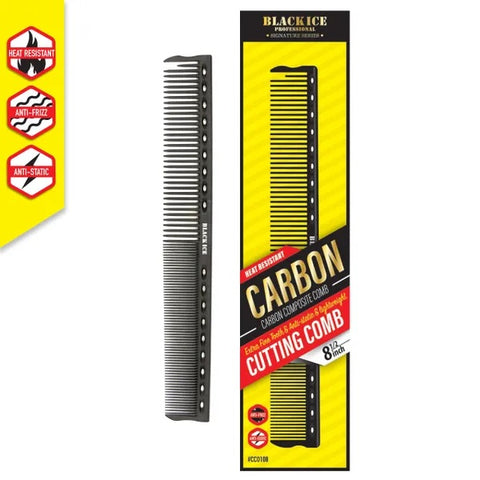 Black Ice Professional 8 1/2" Carbon Cutting Comb