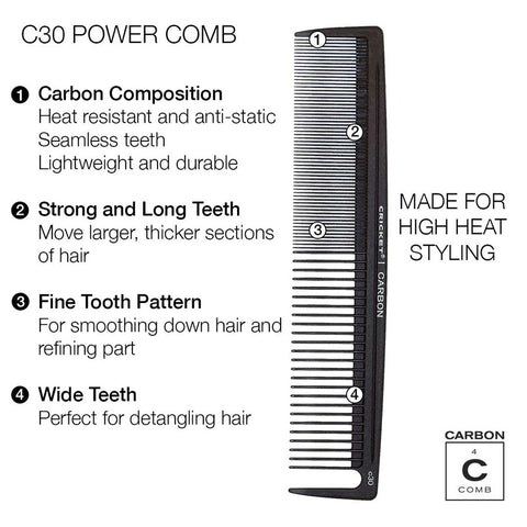 Cricket Carbon Comb C30 Power Comb