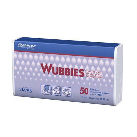 Wubbies Embossed Towels 50/ct