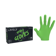 Load image into Gallery viewer, L3VEL3 ™ Nitrile Gloves 100 Pack - Lime
