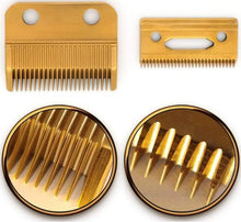 Load image into Gallery viewer, Gold Staggertooth Replacement Blade Set - Wahl Clippers
