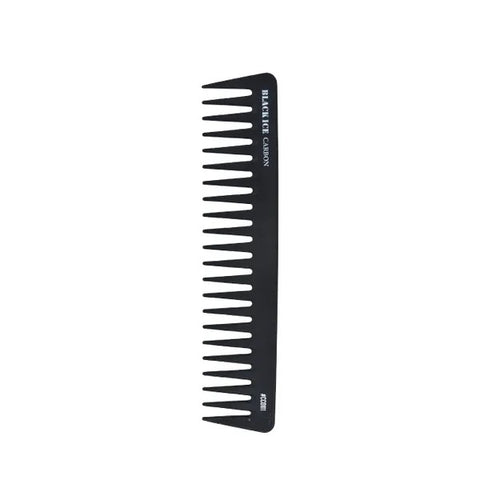 Black Ice Professional 7 1/2" Extra Wide Tooth Carbon Comb