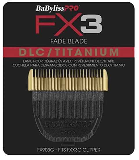 BaBylissPRO® FX3 DLC / Titanium Replacement Fade Blade #FX903G