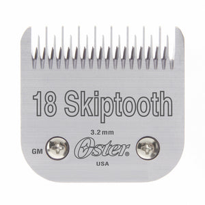 Oster® Detachable Blade Size 18 Skiptooth Fits Classic 76, Octane, Model One, Model 10, Outlaw Clippers