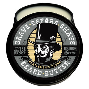 GRAVE BEFORE SHAVE™ Gentlemen's Blend Beard Butter 4oz. Container (Bourbon Scent)