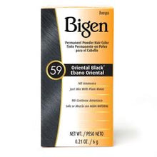 Load image into Gallery viewer, Bigen Permanent Powder Hair Color: Shade 59 Oriental Black
