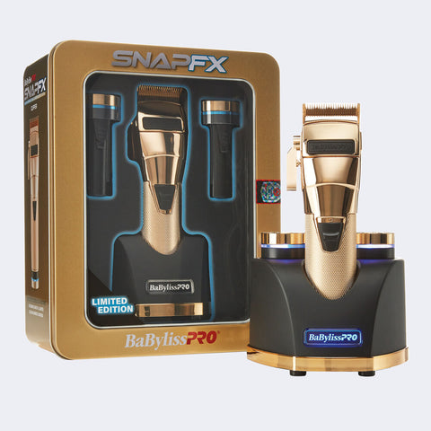 BaBylissPRO® SNAPFX Clipper With Snap In/Out Dual Lithium Battery System -Gold