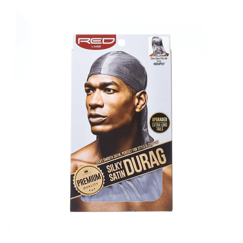RED By Kiss Silky Satin Durag - Gray