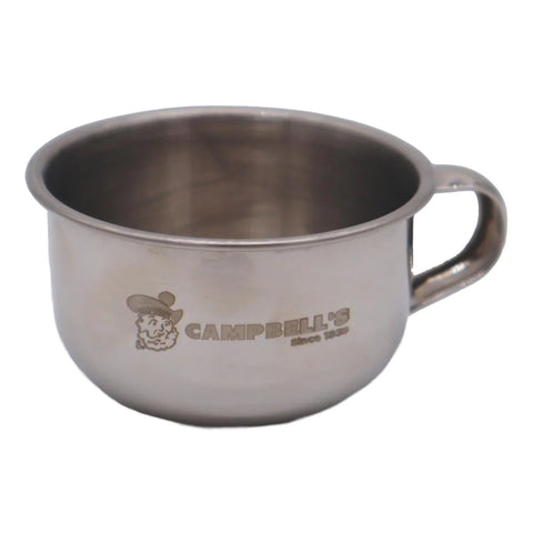 Campbell’s Stainless Steel Shaving Mug