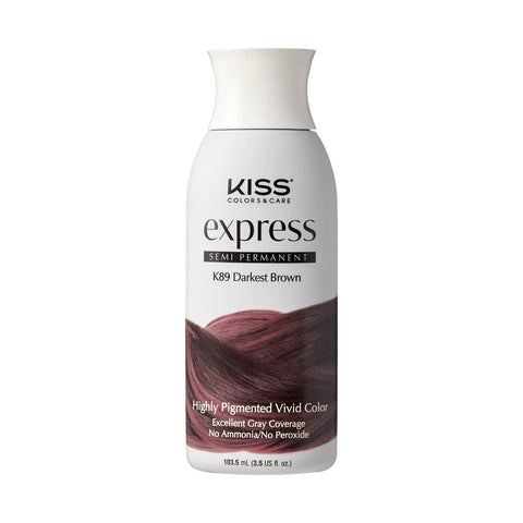 KISS Express Semi-Permanent Hair Color - K89 Darkest Brown