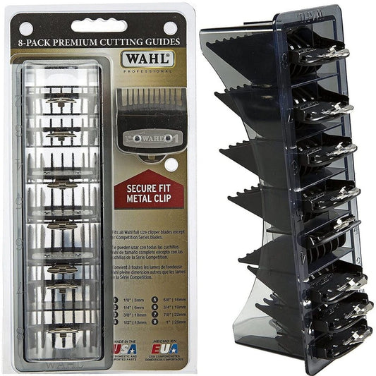 Wahl Premium Cutting Guides #1 - #8 With Organizer