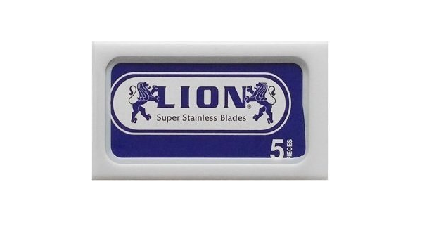 Lion Super Stainless Double Edge Razor Blades - 5ct