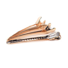 Load image into Gallery viewer, Black Ice Professional Stylish Duckbill Hair Clips [4PC/SET] - Rose Gold
