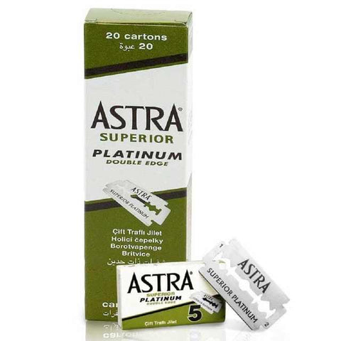 Astra Platinum Double Edge Safety Razor Blades 100ct