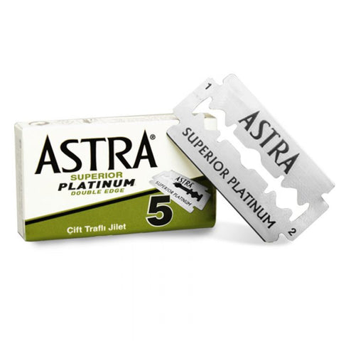 Astra Platinum Double Edge Safety Razor Blades 5ct