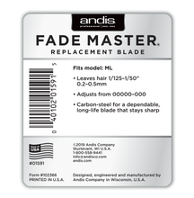 Load image into Gallery viewer, Andis Fade Master® Replacement Blade
