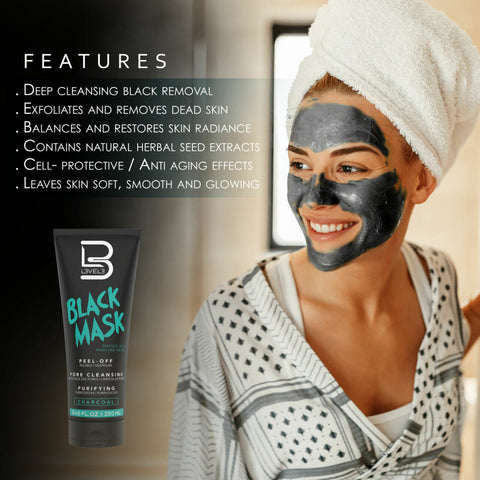 L3VEL3™ Black Facial Mask