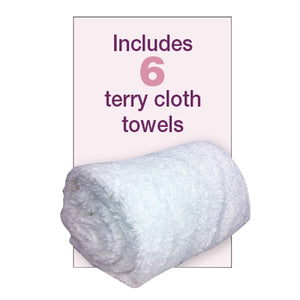 FantaSea Towel Steamer - Includes 6 Terry Cloth Towels