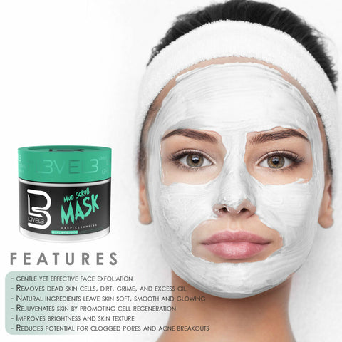 L3VEL3™ Mud Facial Scrub