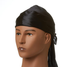 Load image into Gallery viewer, RED By Kiss Power Wave Silky Satin Durag - Black
