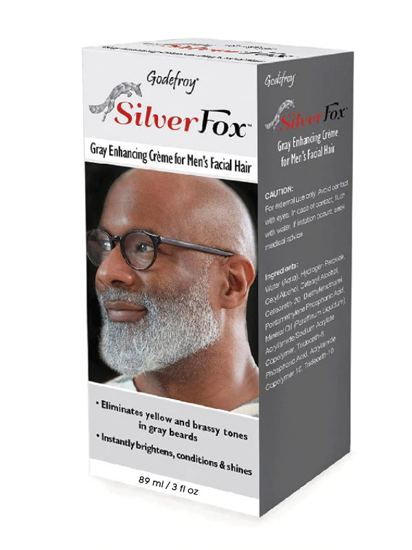 Godefroy Silver Fox Men's Silver & Gray Beard Brightener For Ethnic Hair Types