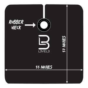 L3VEL3™ Professional Salon Cape With Rubber Neck - Black