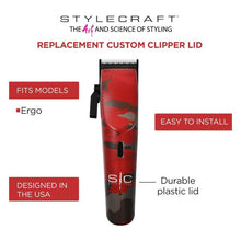 Load image into Gallery viewer, Stylecraft Replacement Camo Hair Clipper Lid Compatible with Ergo and Rogue Models
