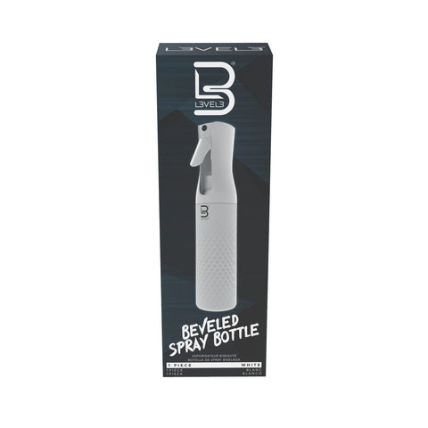 L3VEL3™ Beveled Spray Bottle - White
