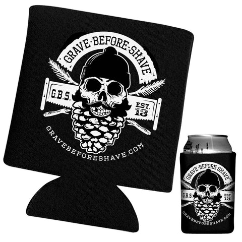 GRAVE BEFORE SHAVE™ - Can Koozie (Pine Logo)