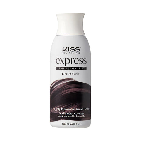 Kiss Express Semi-Permanent Hair Color - K99 Jet Black
