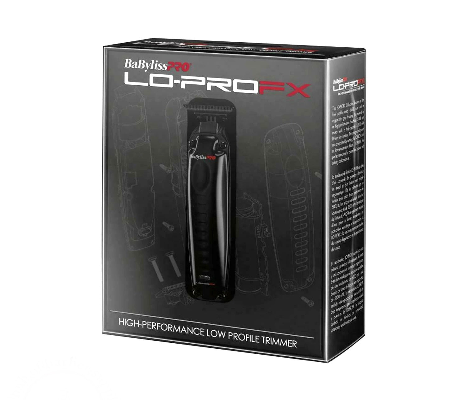 BaByliss LO-PROFX High Performance Low Profile high quality Trimmer #FX726 110-220 Volts