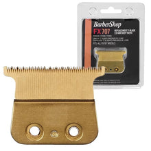 Load image into Gallery viewer, BarberShop FX707 Replacement Gold T-Blade 2.0mm Deep Tooth
