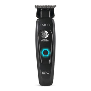 Stylecraft Saber - Professional Full Metal Body Digital Brushless Motor Cordless Hair Trimmer - Black