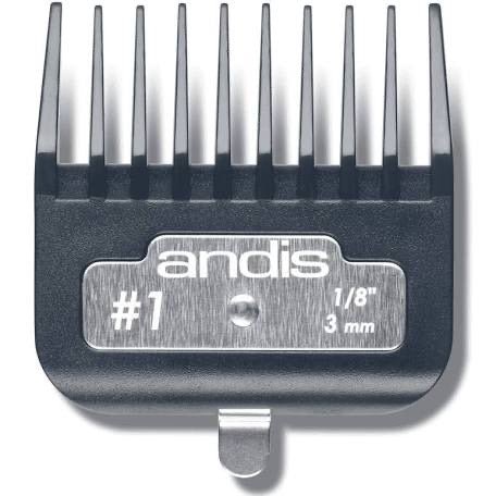 Andis Professional Master Premium Metal Clip Comb - Size #1 - 1/8" (3mm)