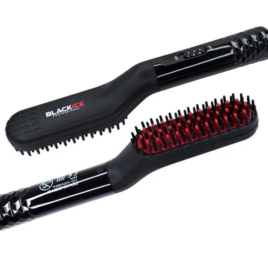 Black Ice Professional Electric Hair & Beard Straightening Brush