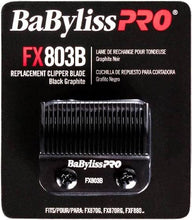 Load image into Gallery viewer, BaBylissPRO FX803B Black Graphite Replacement Clipper Blade
