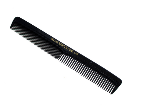 Irving Barber Company Styling Comb W/ Ruler - Black / Gold Trim