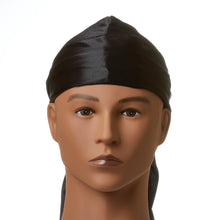 Load image into Gallery viewer, RED By Kiss Power Wave Silky Satin Durag - Black
