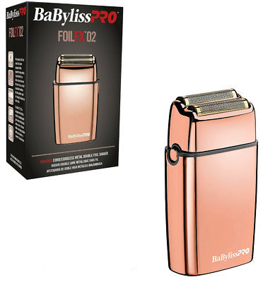 BaBylissPRO® Cordless Rose Gold Double Foil Shaver FOILFX02