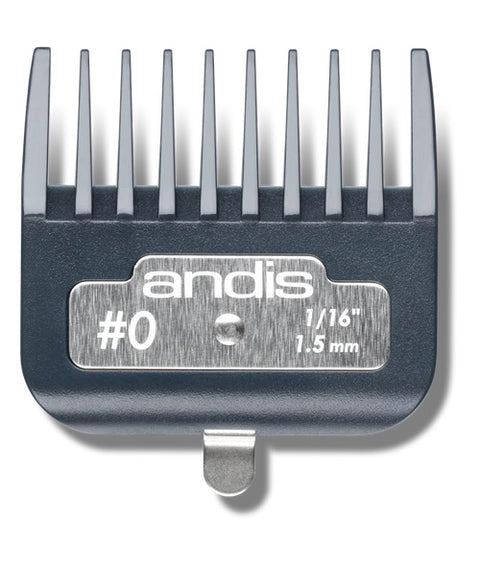 Andis Professional Master Premium Metal Clip Comb - Size #0 1/16" (1.5mm)