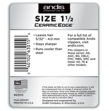 Load image into Gallery viewer, Andis CeramicEdge® Detachable Blade, Size 1 1/2
