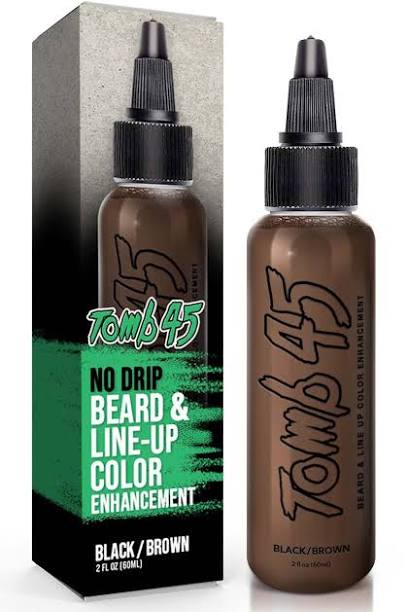 Tomb45™️ No Drip Beard & Line up Color Enhancement - Brown/Black