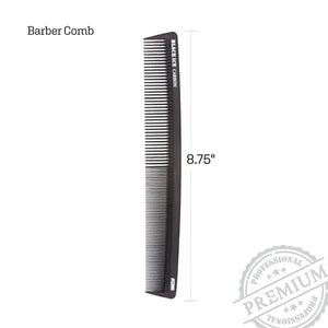 Black Ice Professional 9" Carbon Barber Comb